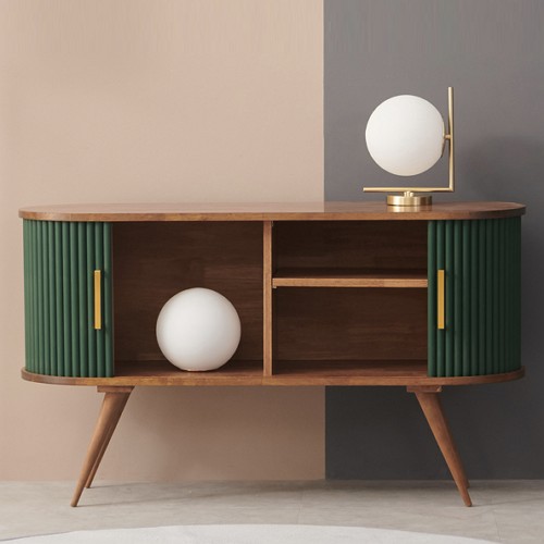 퍼니하우스 모리스 슬라이딩 원목 높은 거실장 1200_이미지