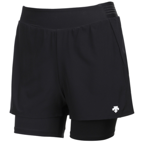  데상트 GYM 레깅스 부착형 5부 우븐 숏 팬츠 SM222PHP42