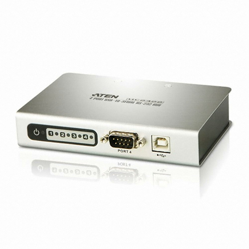 ATEN 4포트 USB-to-시리얼 RS-232 허브 (UC2324)