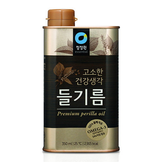 청정원 고소한 건강생각 들기름 350ml (1개)_이미지
