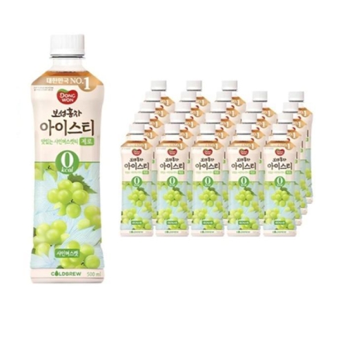 동원F&B 보성홍차 아이스티 제로 샤인머스캣 500ml (48개)_이미지