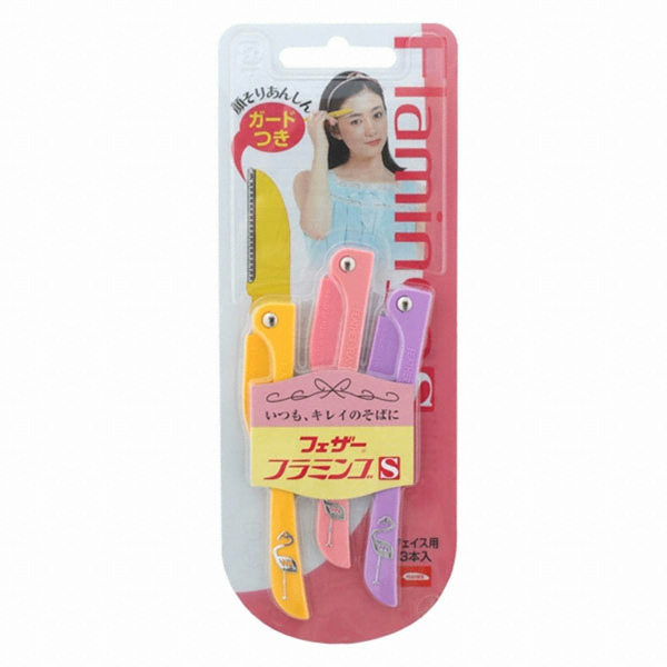 페더 플라밍고 여성용 면도기 (3개)_이미지