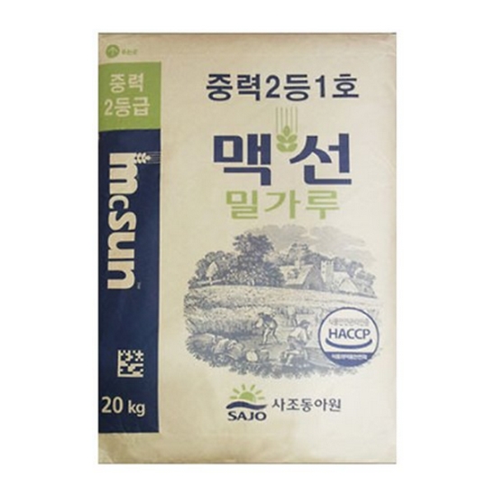 사조동아원 맥선 밀가루 중력2등 20kg이미지입니다. 누르면 해당 게시물로 새창이동합니다.