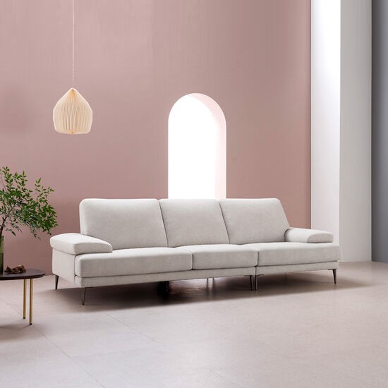 에싸 카테 러스티카 패브릭 소파 4인용 (스툴별도)