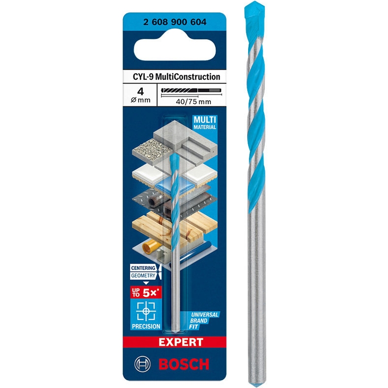 보쉬 EXPERT CYL-9 멀티 컨스트럭션 비트 4x40x75mm_이미지