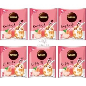 네스카페 돌체구스토 포션 인스턴트 액상 커피 복숭아 아이스티 라떼 7개입 [6개]