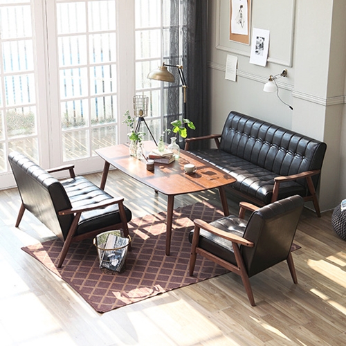 베스트리빙  피렌체 카페 테이블 1600 (1인소파1개+2인소파1개+3인소파1개)