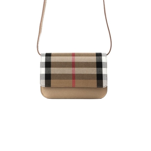 버버리 메디슨 체크 플랩 크로스백 캐슈넛베이지_8084494_이미지