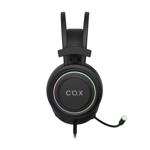 COX CX-4 MEGA-CUP 가상 7.1 채널 RGB 게이밍 헤드셋 (블랙)_이미지