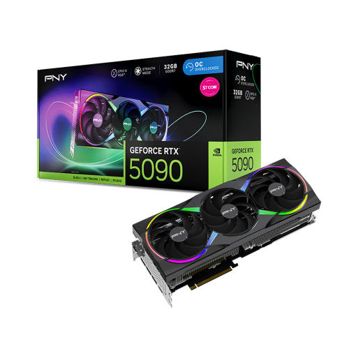 PNY ������ RTX 5090 EPIC-X RGB OC D7 32GB Triple Fan STCOM