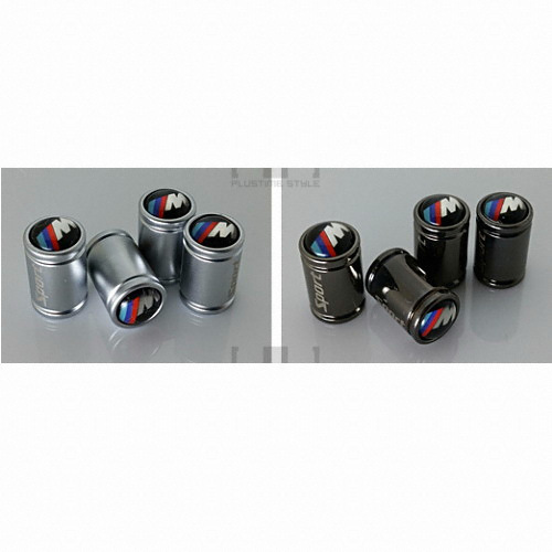 플러스타임 메탈 타이어밸브캡 (M로고, BMW)_이미지