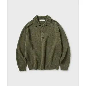 넌블랭크 울 칼라 니트_ARBORIST GREEN 339255