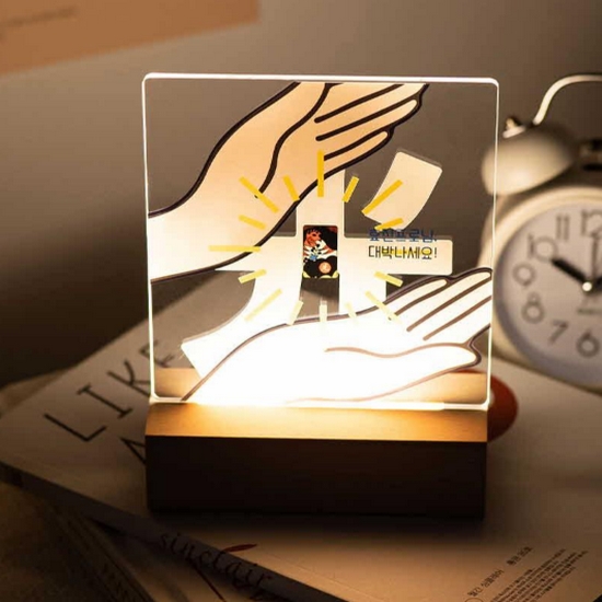 뽀르띠 대박 화투 오광 골드바 무드등 거치대 3.75g