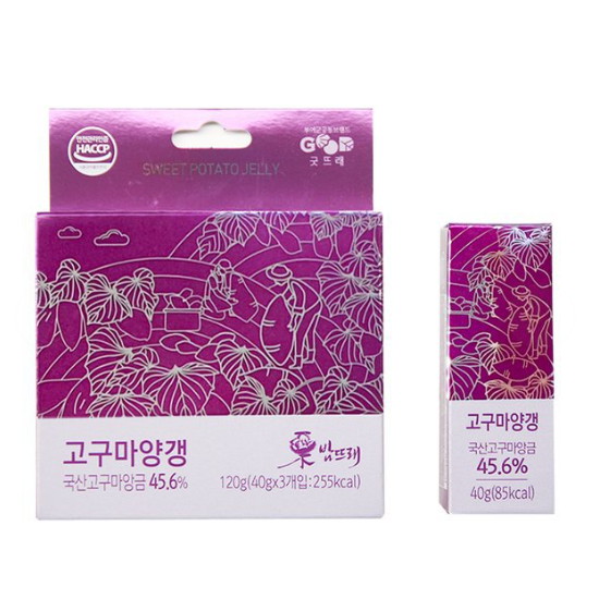 밤뜨래 고구마양갱 3개입120g (1개)_이미지