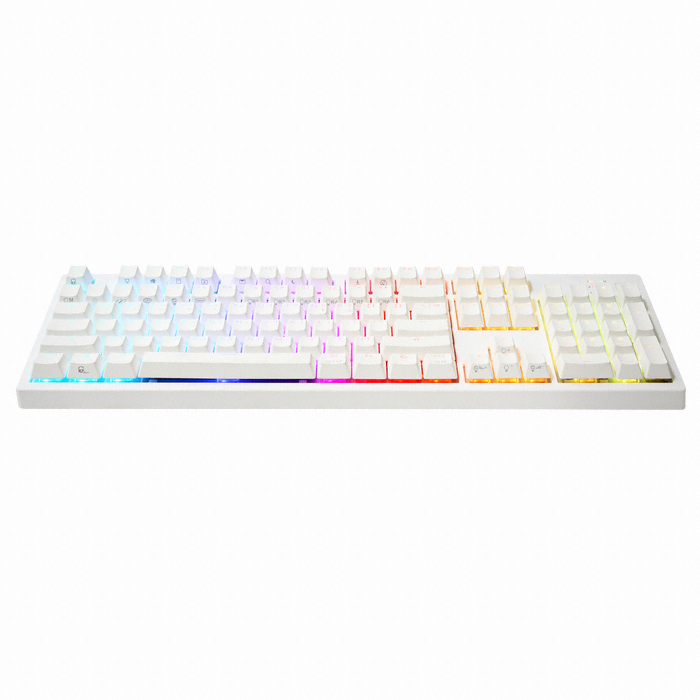 앱코 HACKER K995P V3 RGB PBT 무접점 (화이트, 45g)_이미지