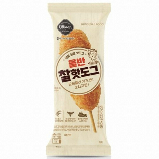 신세계푸드 올반 찰 핫도그 80g이미지입니다. 누르면 해당 게시물로 새창이동합니다.