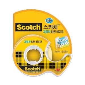 재접착 양면 테이프 19mm x 5.08m