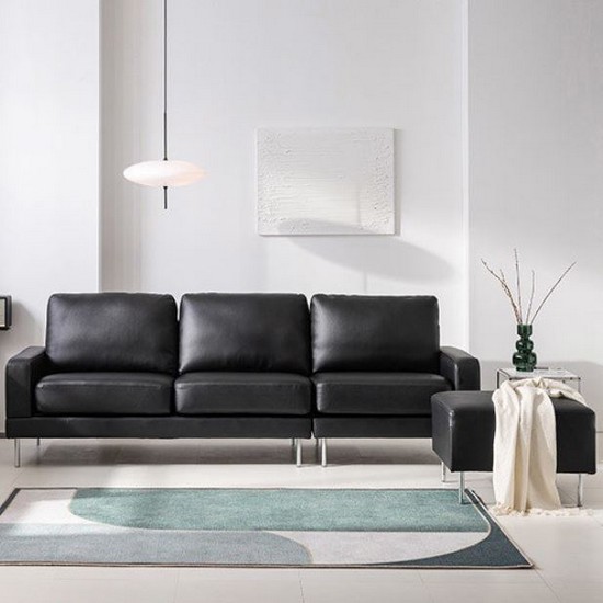 삼익가구 디아트 천연가죽 소파 4인용 (스툴포함)