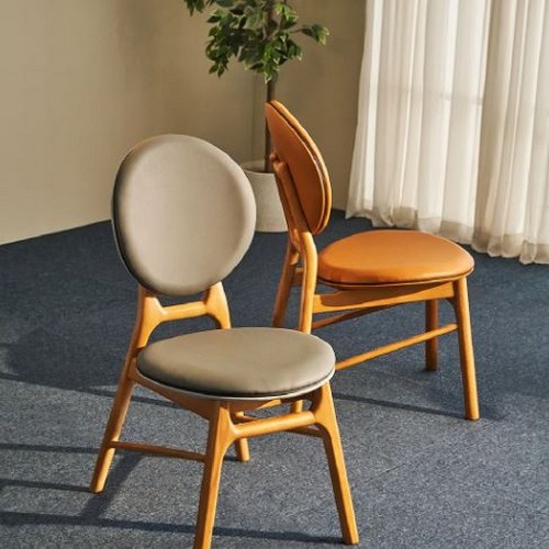 장인가구 멜타 1인용 원목 홈카페 인테리어 식탁의자