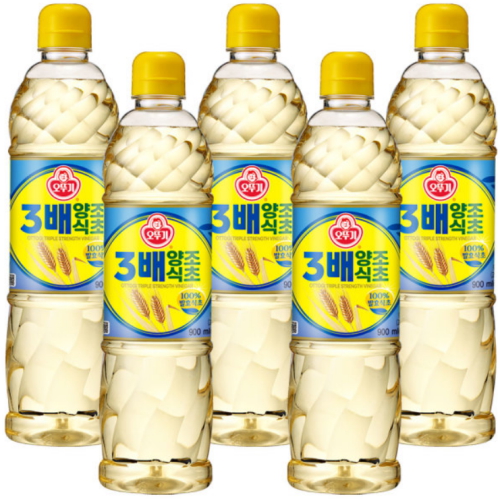 오뚜기 3배 양조식초 900ml (5개)_이미지