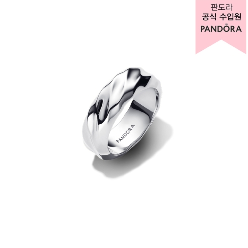 판도라 리플드 와이드 밴드 링 193886C00