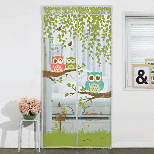 다샵 아르떼 일체형자석 방풍바람막이 EVA 행복부엉이 투명 (90x210cm)
