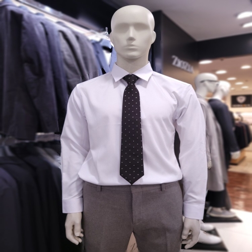 지오지아 레귤러카라 슬림핏 화이트 드레스 셔츠 AEC3WD1101 WT 277365 110 WT 화이트