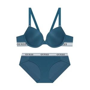 게스언더웨어 트리플라인 에어로쿨 브라 팬티 세트 OEWRP391 (DBU, 딥블루)_이미지