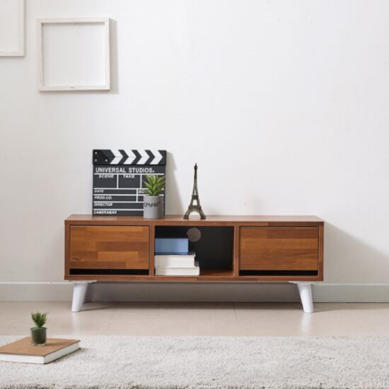 2칸 서랍 선반 거실장