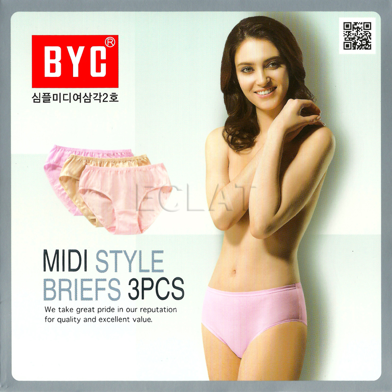 BYC 미디 삼각팬티 3종 세트 BYL7595
