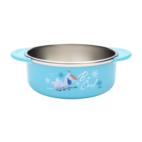 릴팡 릴팡 겨울왕국2 안전핸들 논슬립 스텐 대접 올라프_이미지