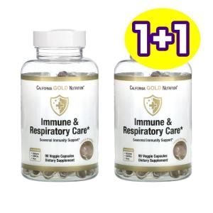 캘리포니아골드뉴트리션 면역 & 호흡기 케어 90캡슐 (2개)