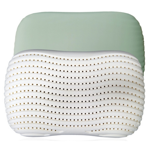 라버트리 천연라텍스 웨이브 땅콩베개 세트