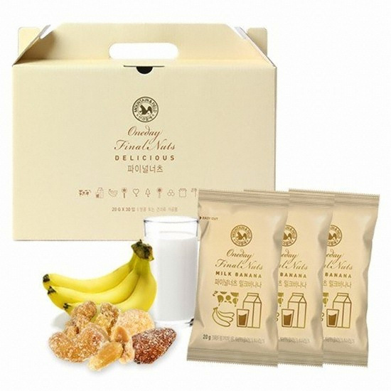 산과들에 파이널너츠 밀크바나나 20g 30개입 선물세트 (2개)