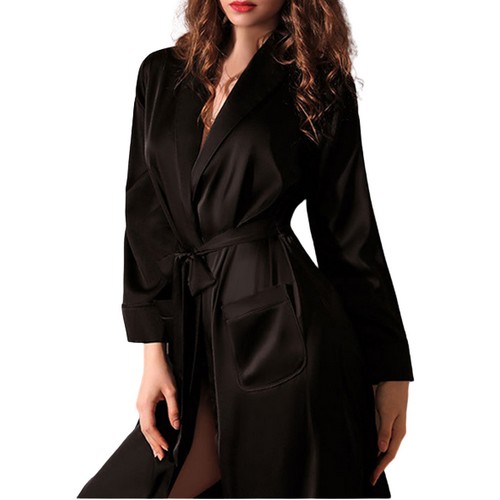 그란데 다나 블랜드 실크 슬립 가운_이미지