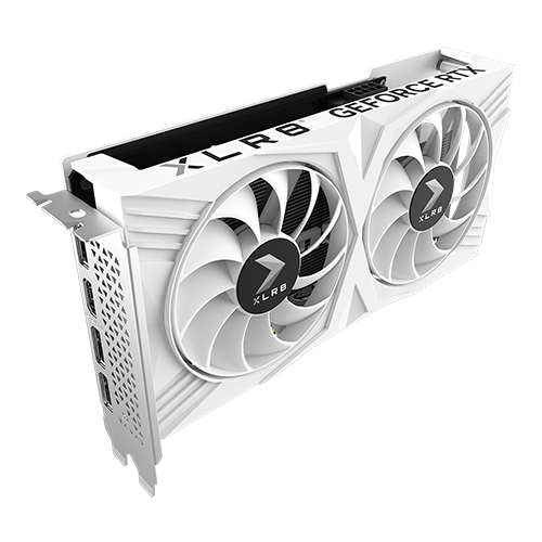 PNY XLR8 지포스 RTX 4060 VERTO OC D6 8GB Dual White Edition 마이크로닉스_이미지