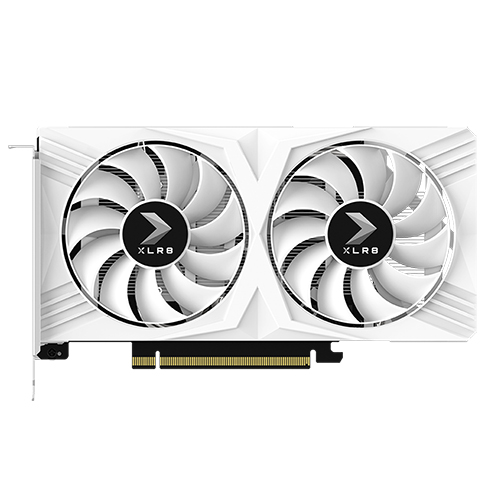 PNY XLR8 지포스 RTX 4060 VERTO OC D6 8GB Dual White Edition 마이크로닉스_이미지