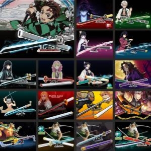 칼 17종 귀칼 일륜도 귀멸의칼날 탄지로 젠이츠 원피스 조로 엔마 귀철 흰수염 애니칼