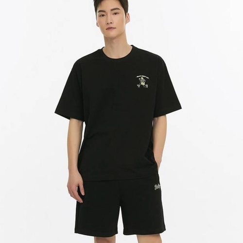 런닝 그래픽 숏슬리브 BB2LTSU006 블랙 L