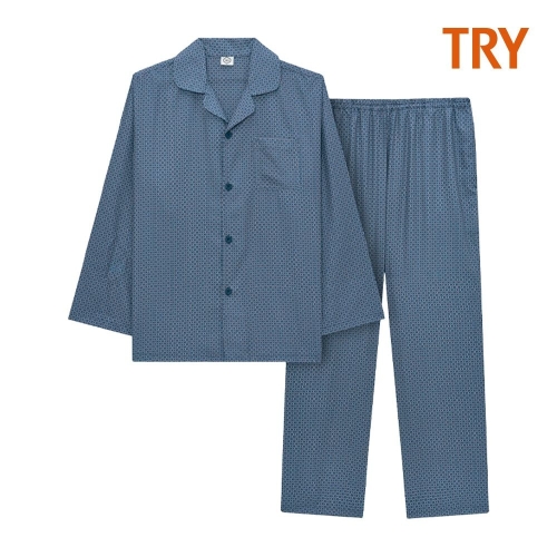 TRY 남성 긴팔 주자 나염 파자마 #J52_이미지