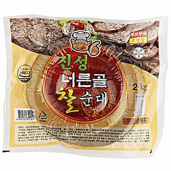 진성푸드 너른골 찰순대 2kg (1개)_이미지