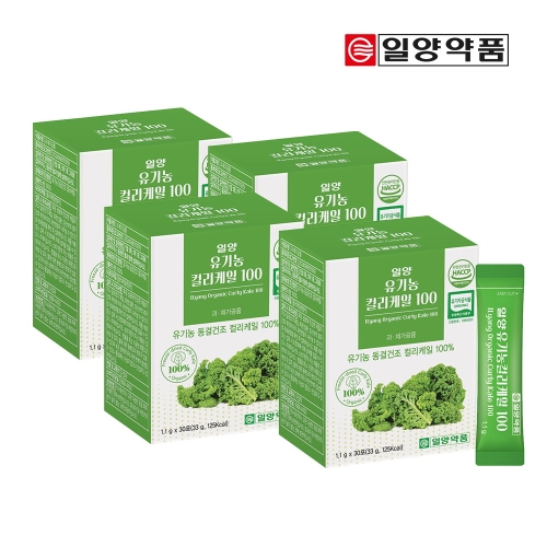 일양약품 일양 유기농 컬리 케일 100 1.1g 30포 (4개)_이미지
