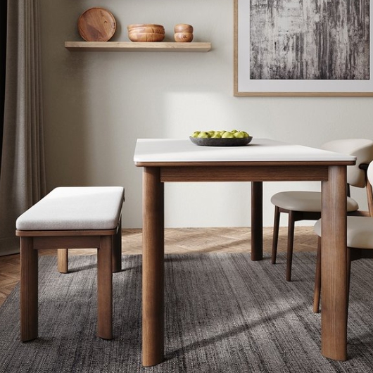 까사미아 포멜로 브라운 세라믹 식탁 1600 (의자별도)_이미지