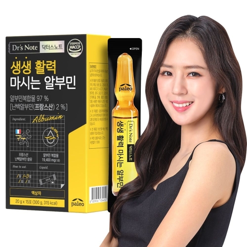 닥터스노트 생생 활력 마시는 알부민 20g 15포 (1개)_이미지