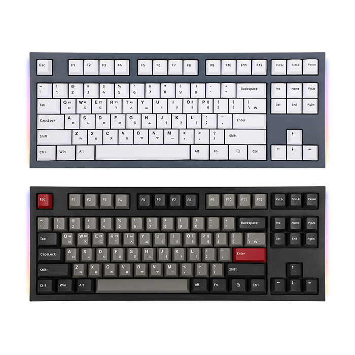 앱코 HACKER K660M TKL 이색사출 PBT 체리 키보드 딥로얄 (갈축)