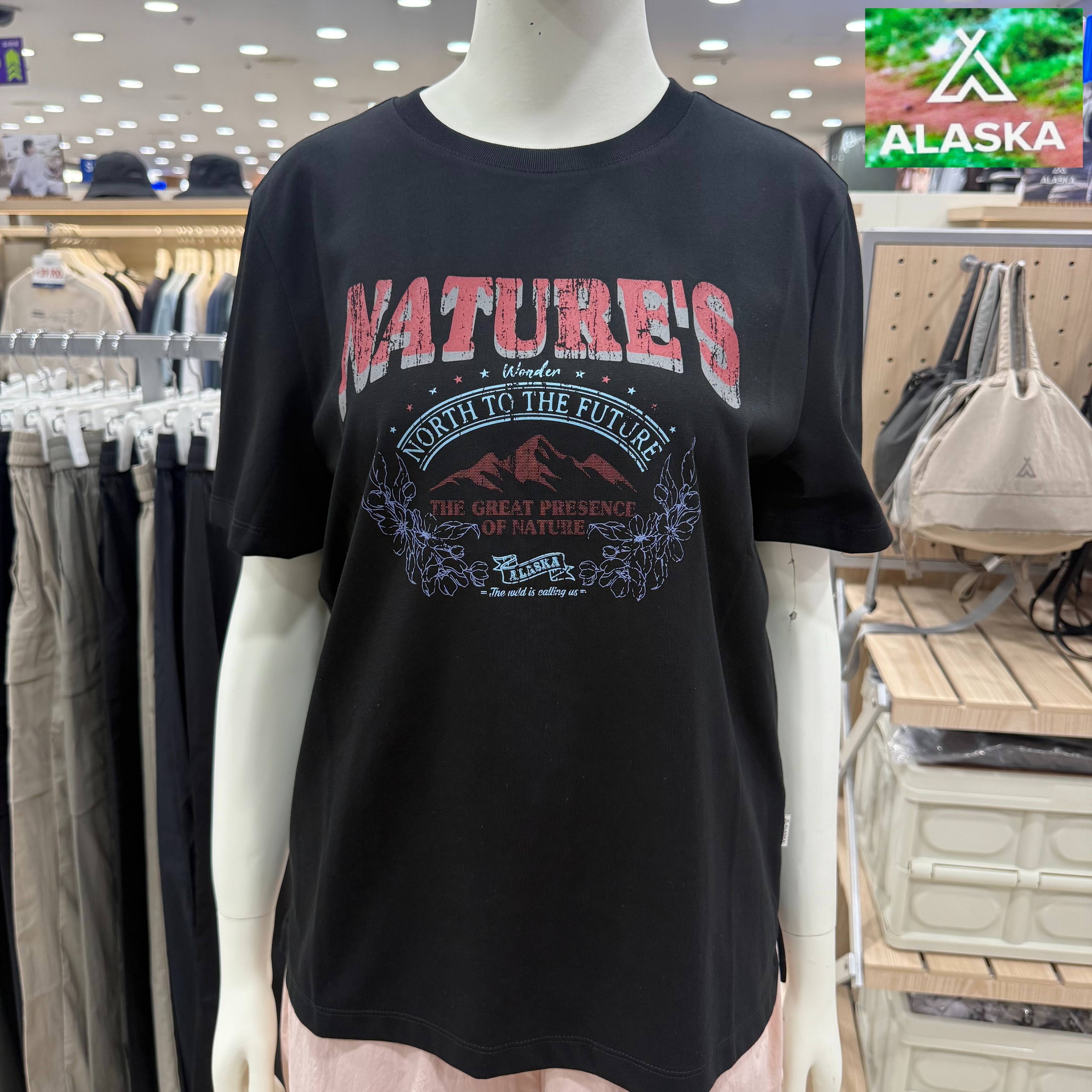 알래스카 캠페인쿨코튼반팔티 PAG2TS2430-BK_DG