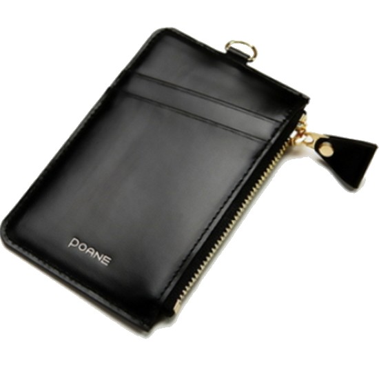 포안 Ane ZIP CARD HOLDER (BLACK)_이미지
