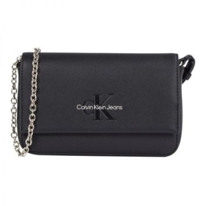 캘빈클라인 여성 스컬프티드 EW 플랩 폰 크로스바디 모노 블랙 화이트 10551025_이미지