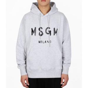 MSGM 브러시드 로고 후드 티셔츠 2000MM515 200003 94_이미지