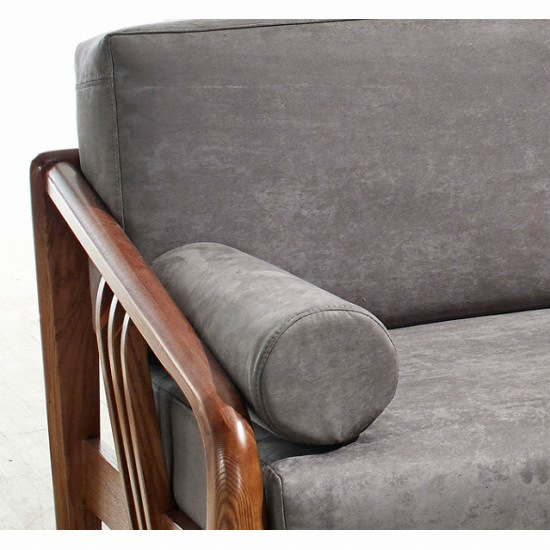 파로마 볼크 애쉬원목 스웨이드 패브릭 소파 3인용_이미지